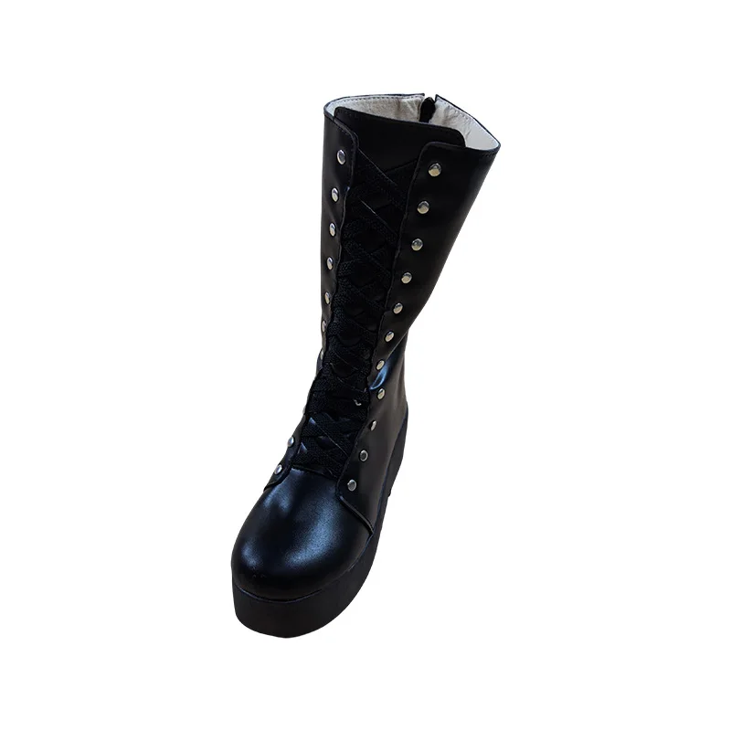 ร้านยูคอสเพลย์ รองเท้าหนังสังเคราะห์สำหรับเด็กผู้ชายและเด็กผู้หญิง แต่งตัวเป็นปีศาจน้อยในวันฮาโลวีน