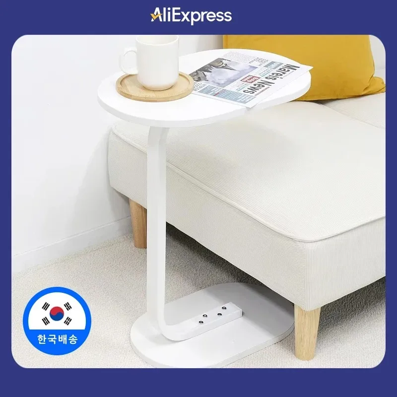 

Sofa side cabinet light luxury movable small coffee table mobile bedside bedside shelf mini balcony small table
