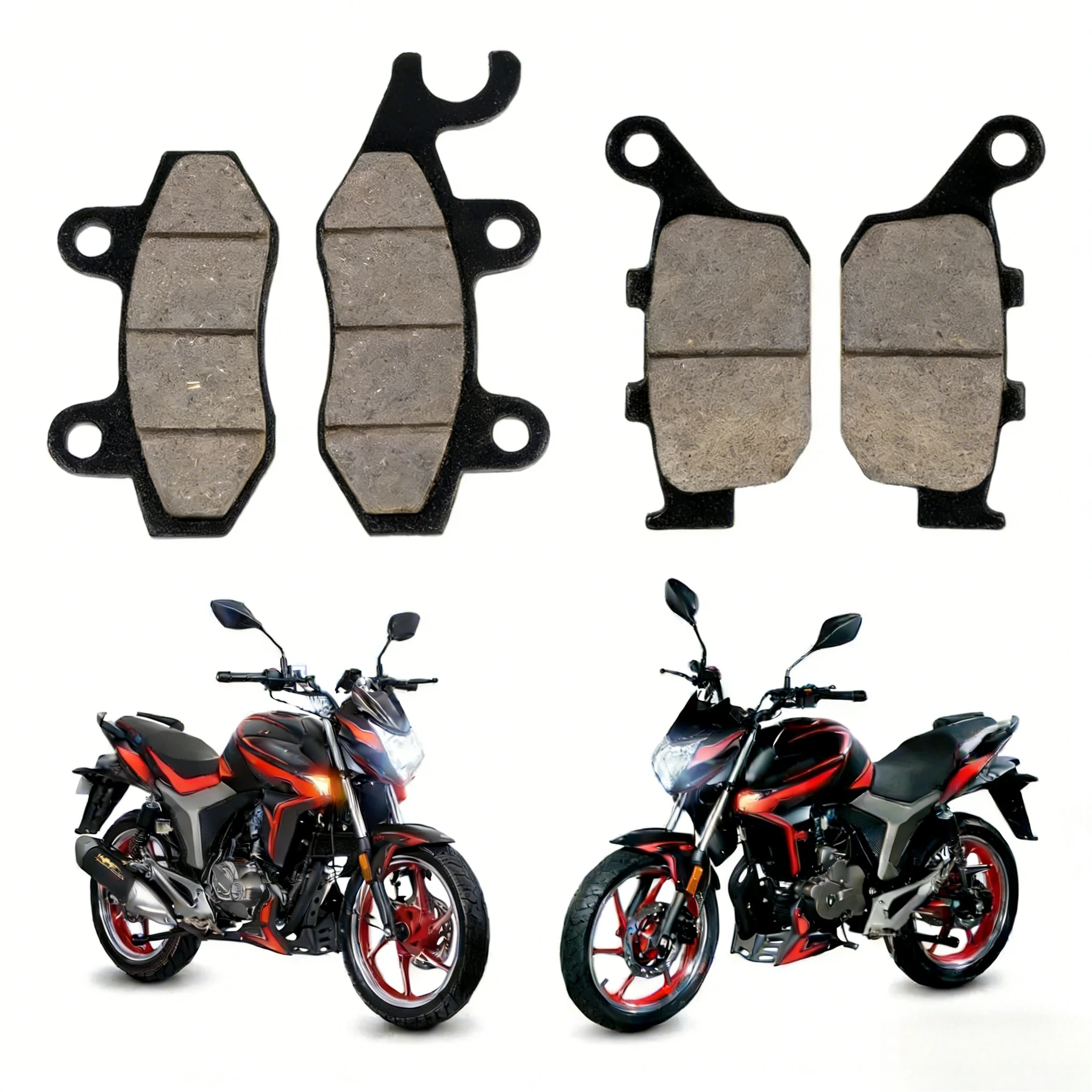 

Motorcycyle Front Rear Brake Pads Fit For Vento Tornado 250 Tornado 300 Semimetal Replacement Baf 056f Baf 017f Brake Pad