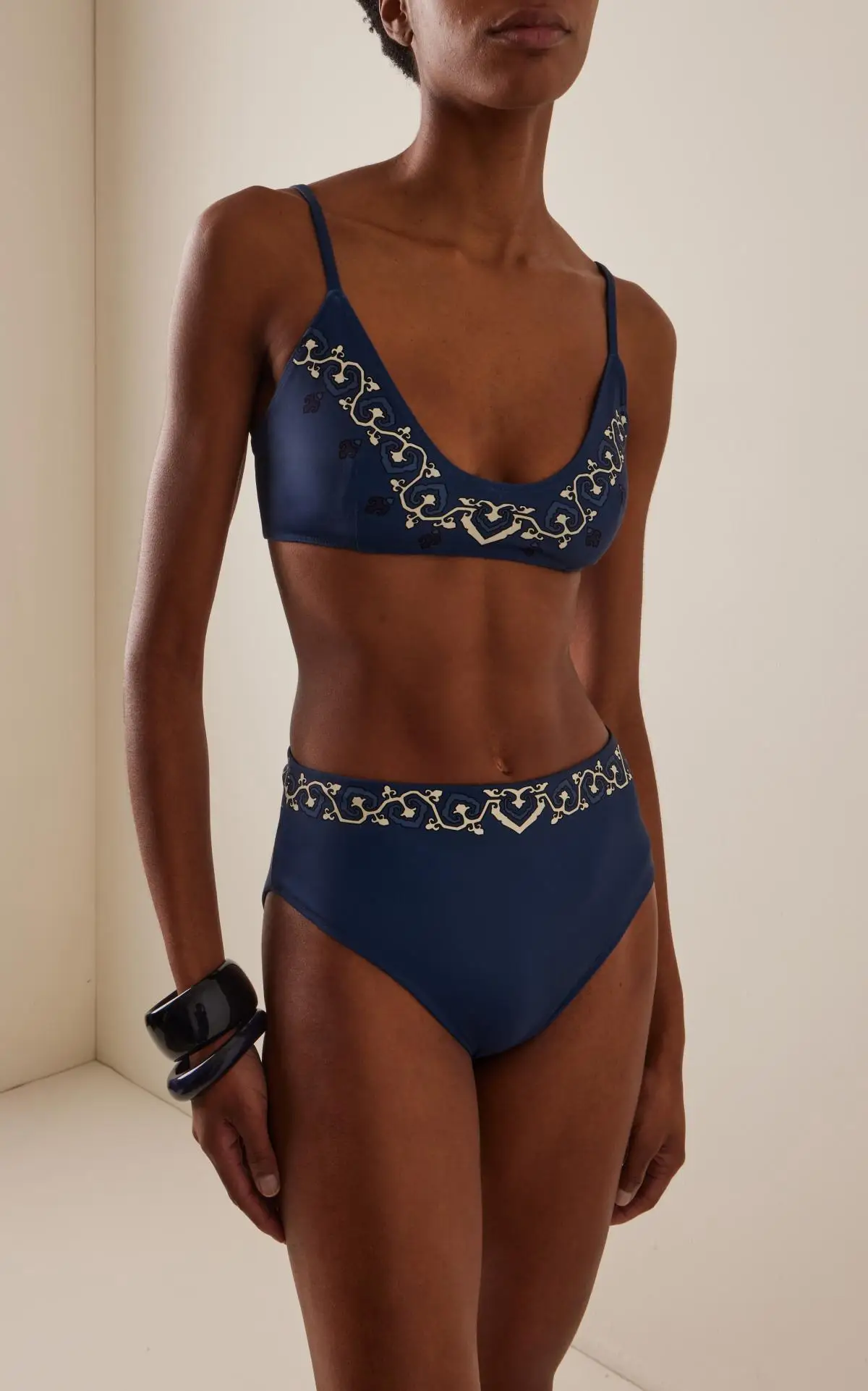 

Ретро-бикини в этническом стиле, женский купальник, элегантный раздельный купальный костюм с принтом, пляжная одежда для женщин