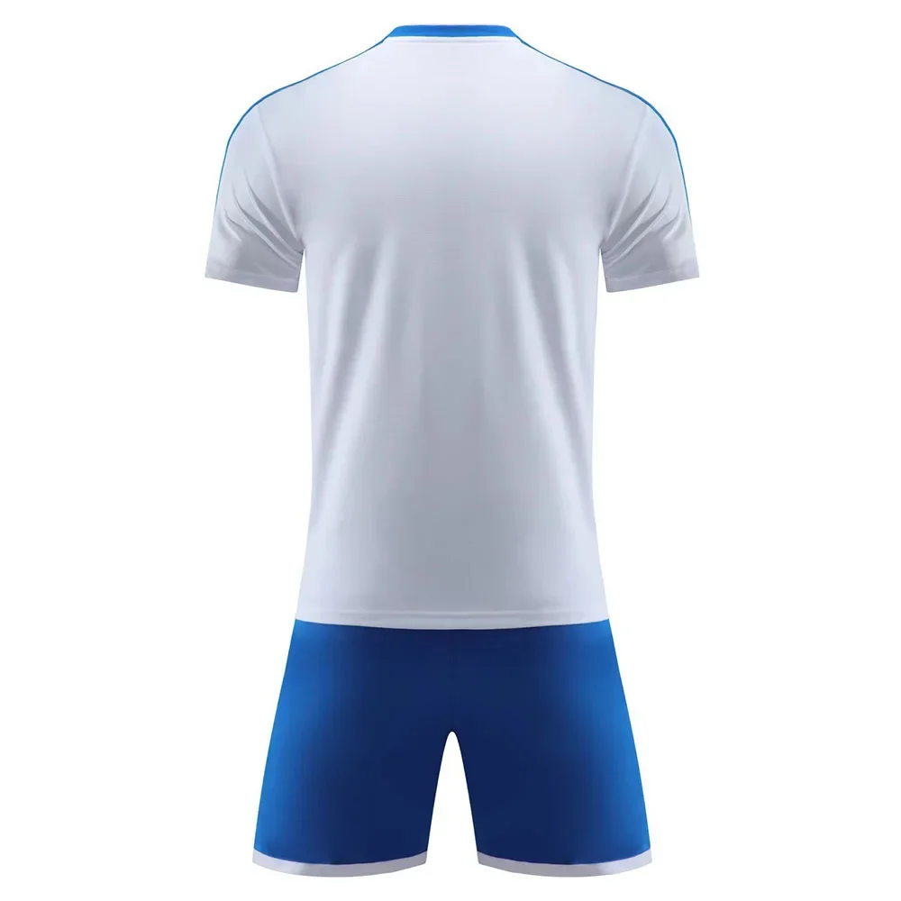 Sublimation Blank Soccer Jersey Sets for Men Kids DIY Custom Quick Dry 2 Piece Professional Football Training Uniform Tracksuit