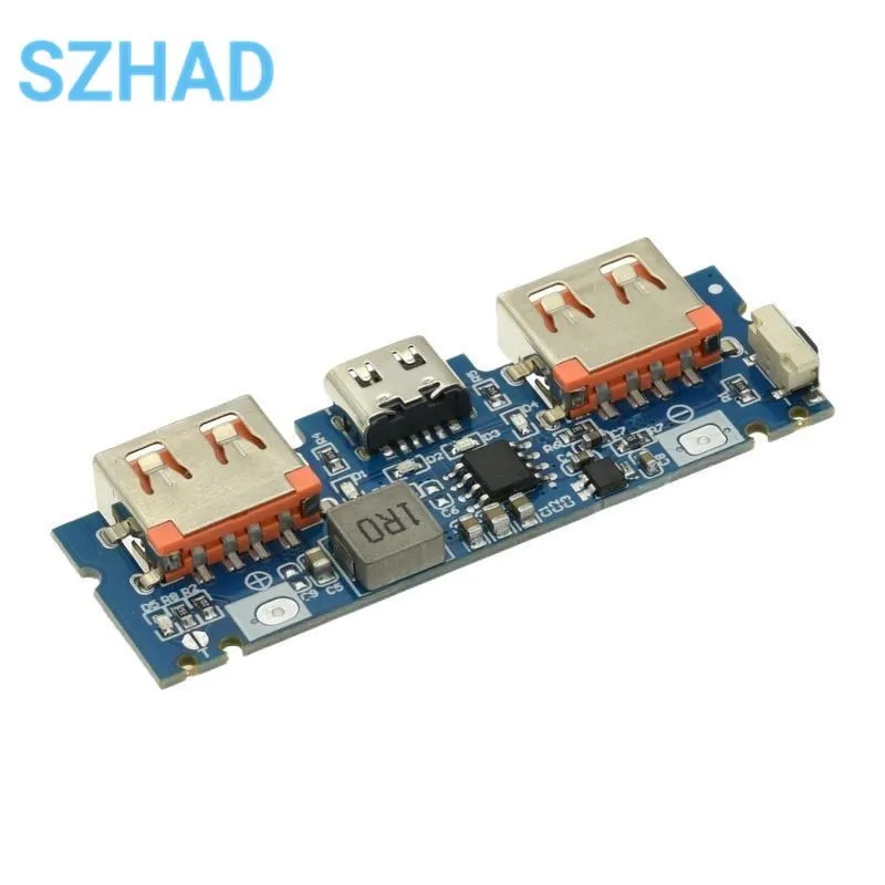 Micro/Type-C USB 5V 2.4A Dual USB 18650 Boost Battery Charger Board Mobile Power Bank Accessories For Phone DIY