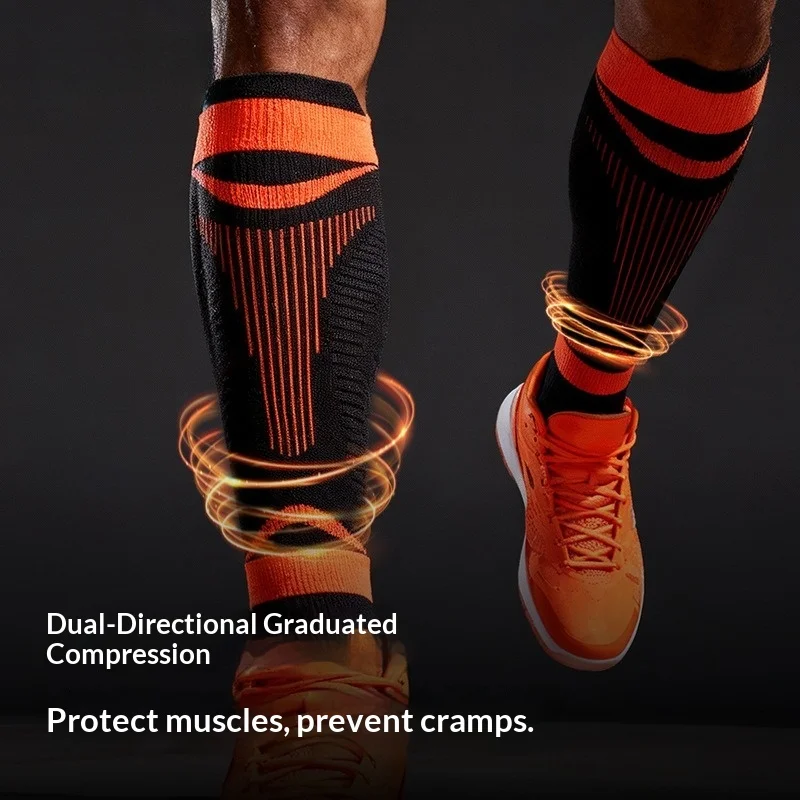 Outdoor Fitness Running Compression Socks Marathon Hiking Mountaineering Cycling Calf Socks Sports Quick-Drying Leggings Men