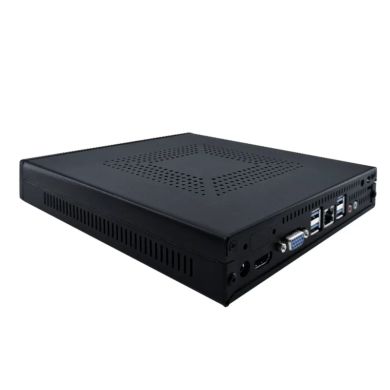 Hot Selling Client Mini PC 6 USB Industrial Aluminum Fanless Cooling Mini Computer