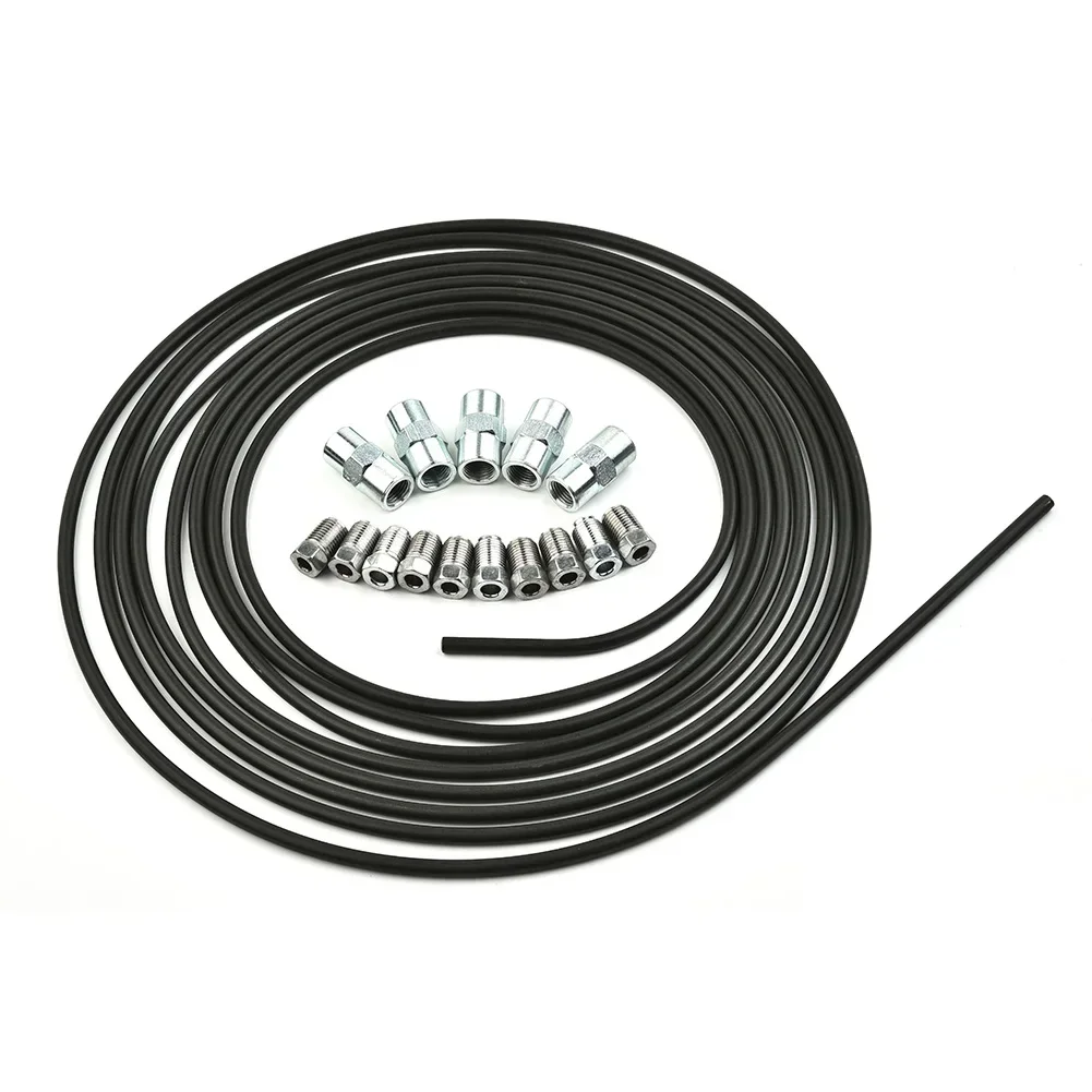 Plastic-coated Get Your Vehicle Running Smoothly with This Set of Steel Brake Lines 10 Fittings and 5 Connectors