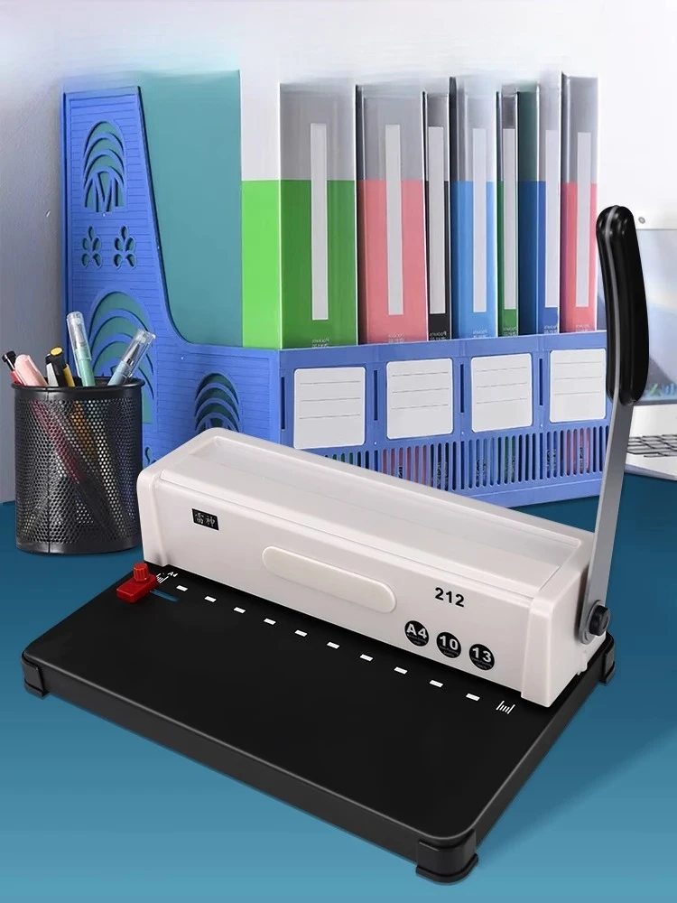 

212 Clamp Binding Machine 10 Hole Punching Machine Loose-leaf Book Raytheon 213 Ten Hole A3A4 Tender File