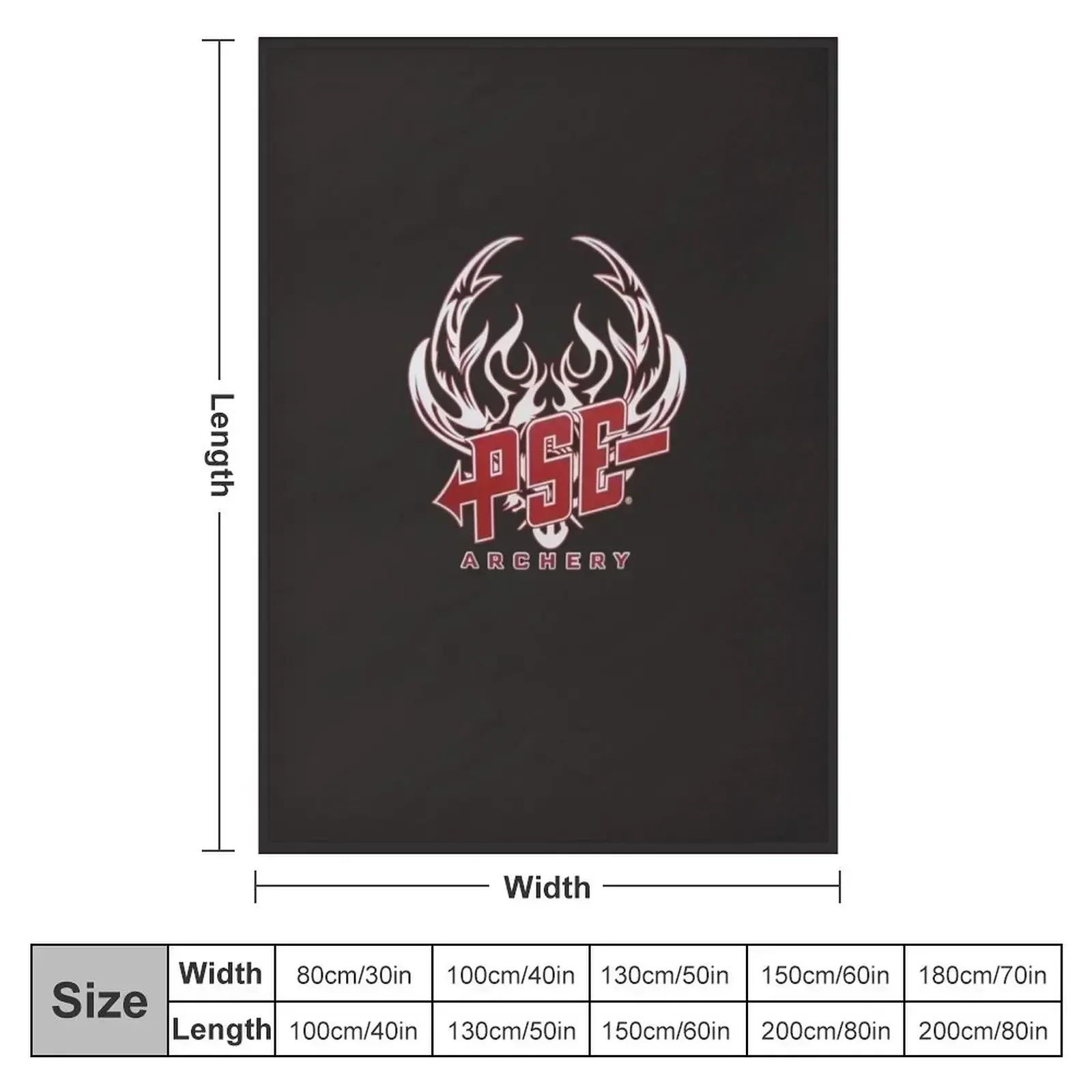 PSE Archery Red White Custom Logo Arrow Classic T-Shirt Throw Blanket Cute Flannels Blankets