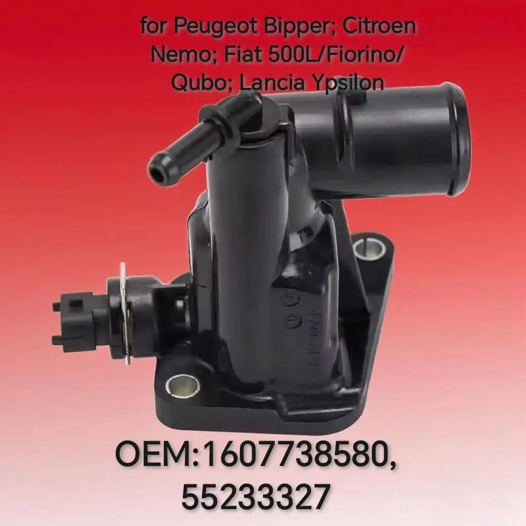 1607738580, 55233327: Termostato 1.3 para Peugeot Bipper; Citroen Nemo; Fiat 500L/Fiorino/Qubo; Lancia Ypsilon