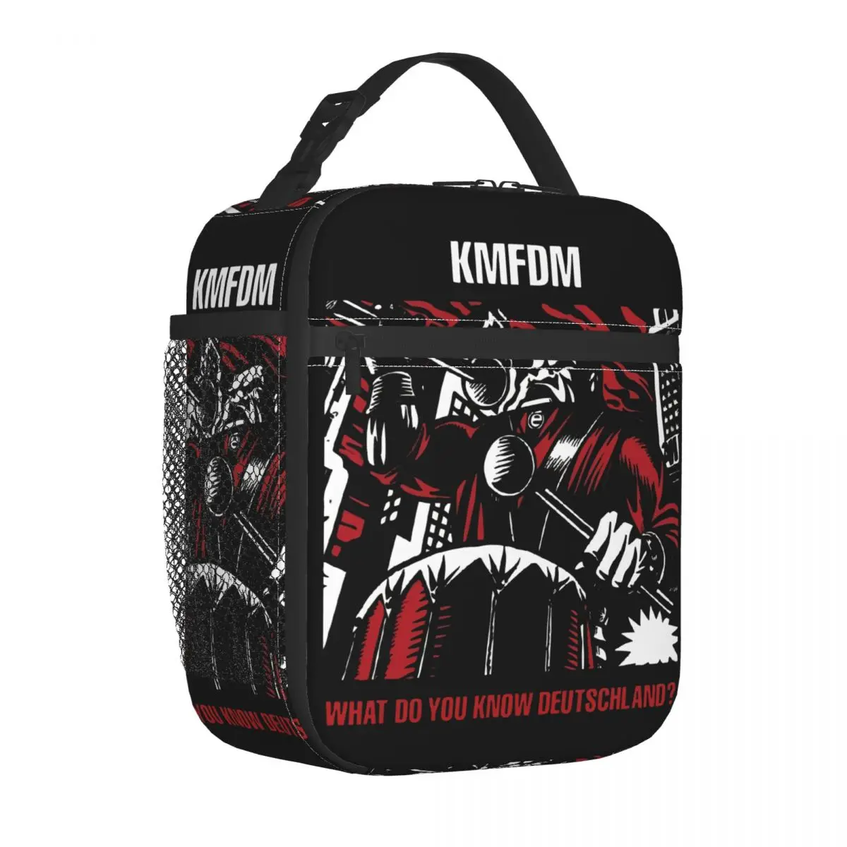 KMFDM Rock Band Merch Insulated Lunch Bag For School Food Storage Bag Portable Thermal Cooler Bento Box