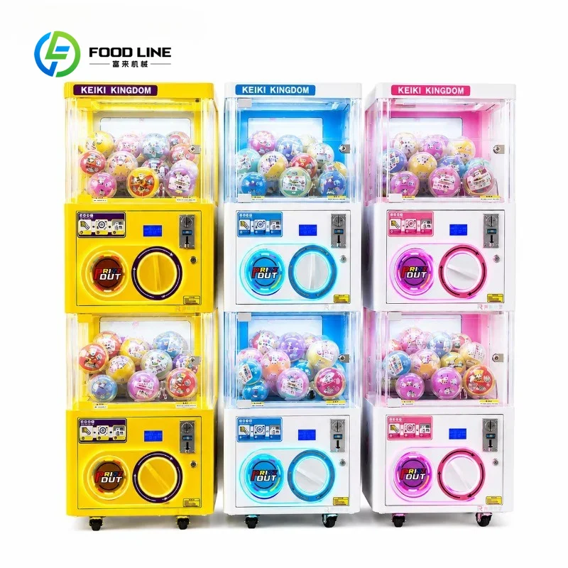 Customized 2-Layer Kids Toys Mini Egg Twisting Game Capsule Capsule Toy Vending Machine