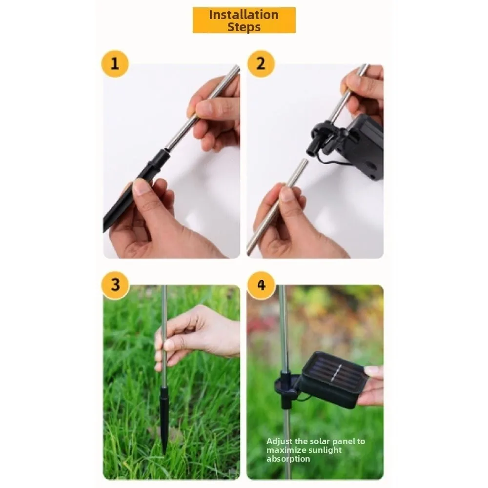 다채로운 태양광 소나무 램프 방수 사실적인 풍경 잔디 램프 무선 지면 설치 크리스마스 정원 바닥 램프