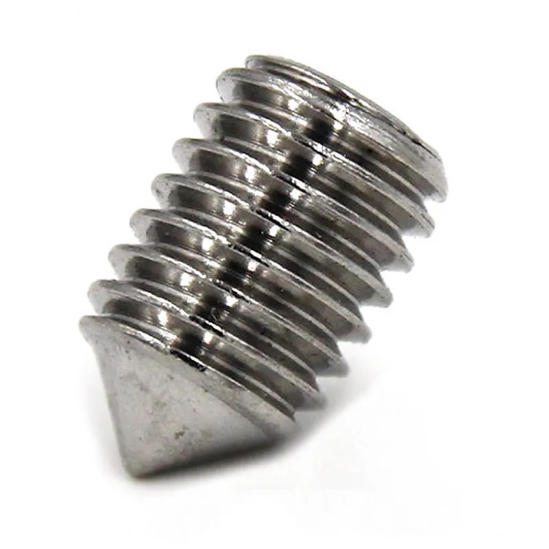 20Pcs/Bag M5 M8 316 Stainless Steel DIN914 Hex Hexagon Socket Set Screw Cone Point Grub Screw