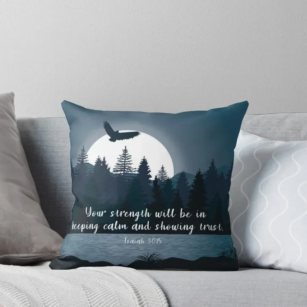 

2021 year text Isaiah 30:15 Throw Pillow Decorative Sofa Cushions Pillowcases Cushion Covers Sofa pillow cover christmas pillow