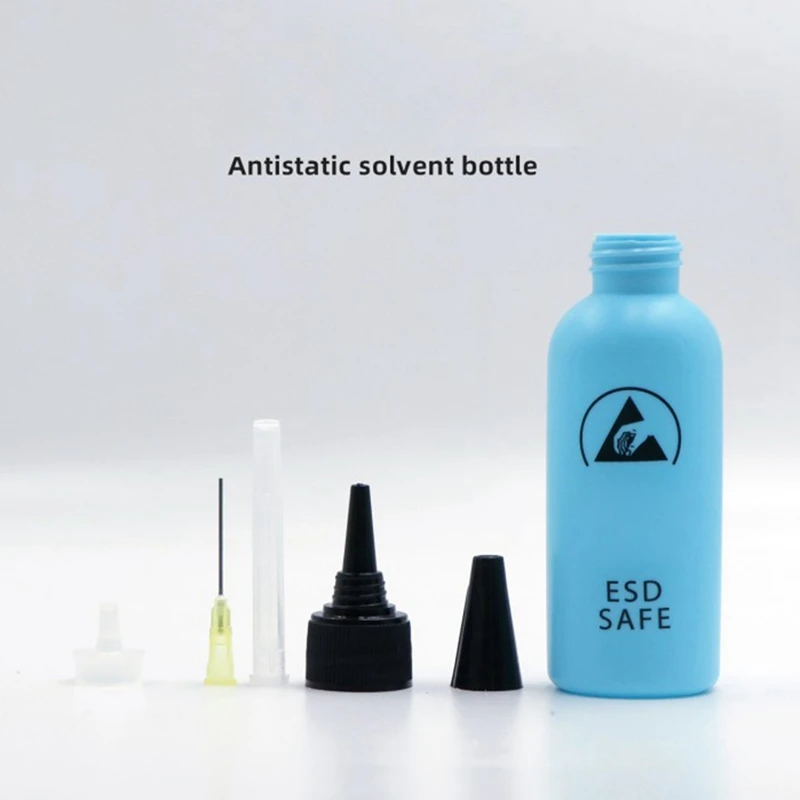 60ML ESD Dispenser Plastic Solvent Bottle High Quality Leak Proof Needle Bottle For Glue Removal