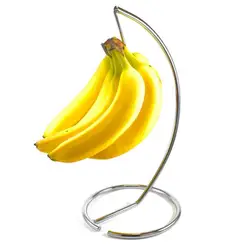 Banana Stand Thickened Material Stainless Great Load Bearing Polished Decoration Anti-slip Grape Living Room Banana Hanger
