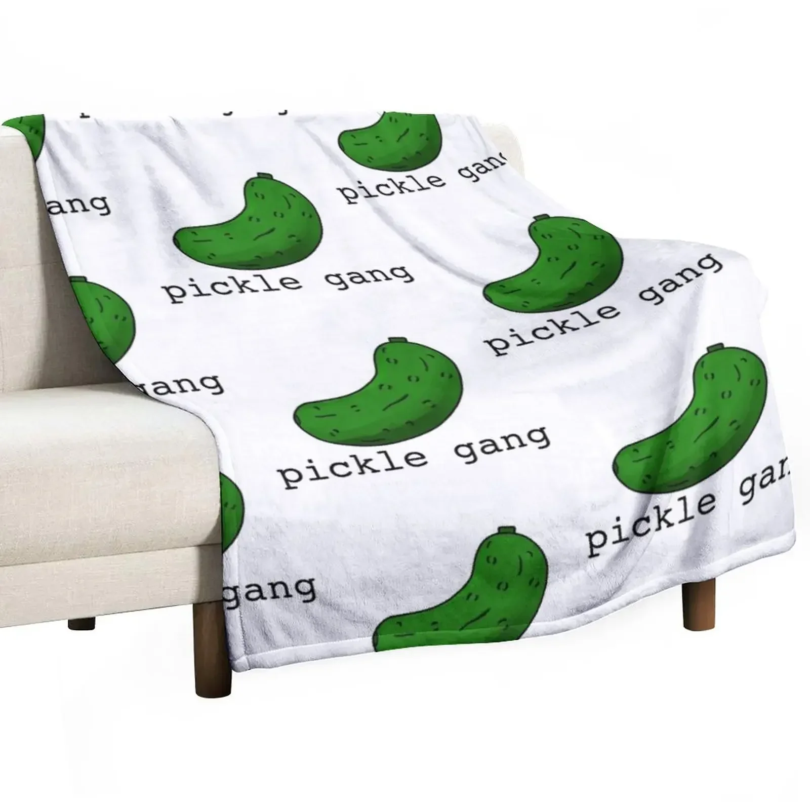 pickle gang Throw Blanket Hairys Flannel For Decorative Sofa manga Blankets