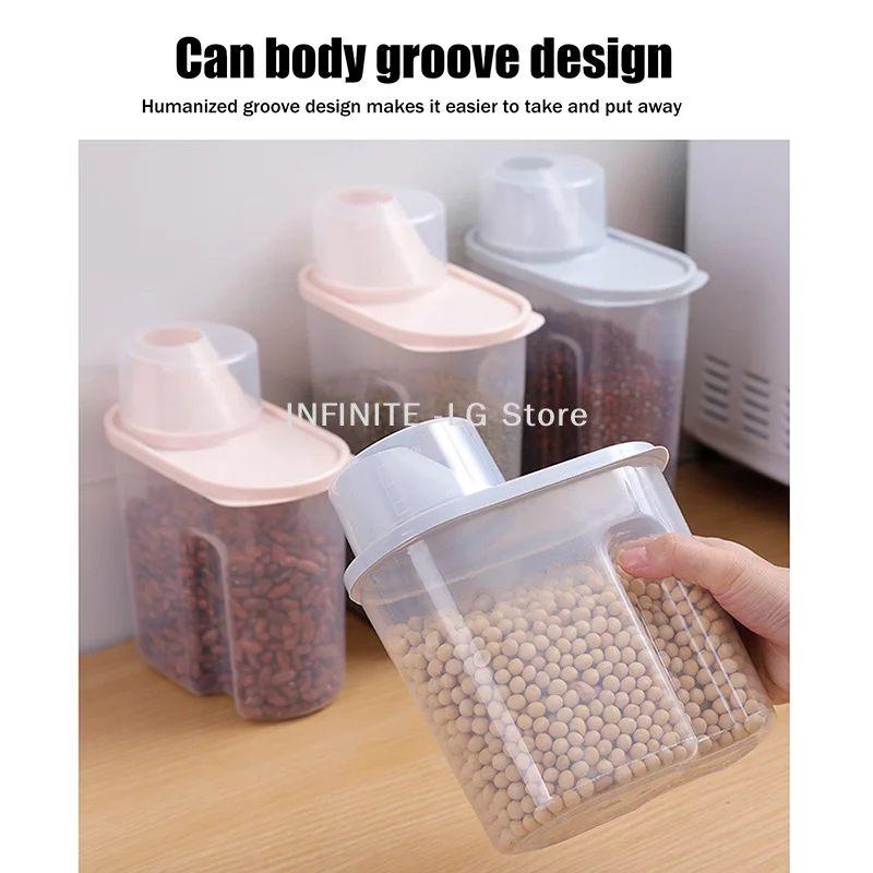 For Sealed Storage Of Miscellaneous Grains Japanese Style Grain Jar Kitchen Insect Proof And Moisture-proof Storage Box