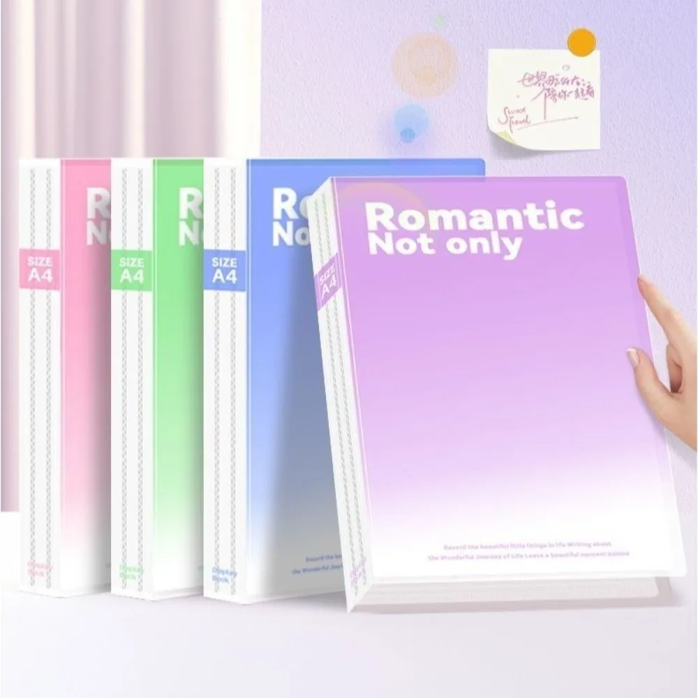 

Новая папка для файлов формата А4, 30/60 страниц, классификационная вставка, сумка для файлов градиентного цвета, пластиковая сумка для хранения документов большой емкости