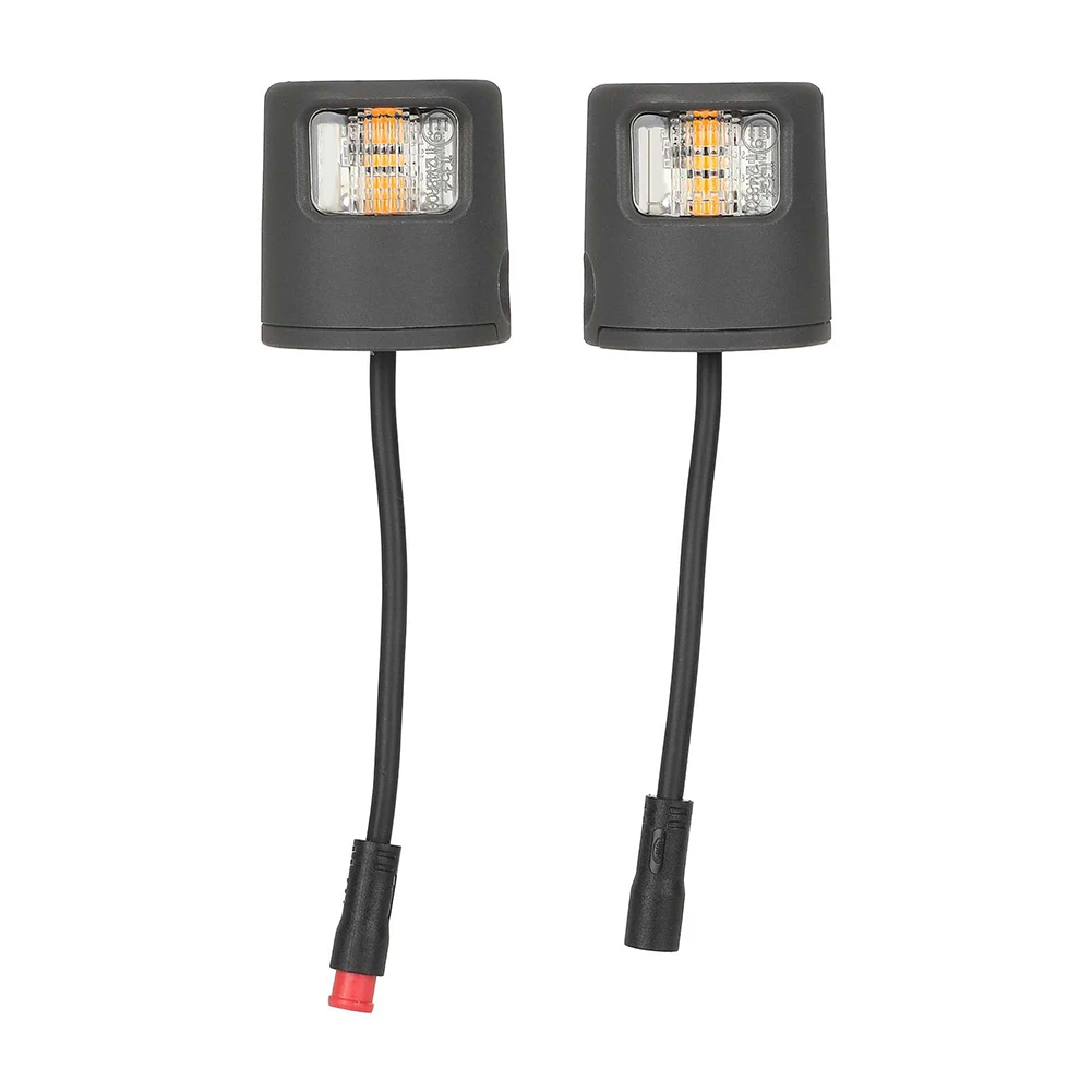 

2pcs Electric Scooter Turn Signal Light For Xiaomi For Elite Circular Turn Signal Taillight With Waterproof Connector