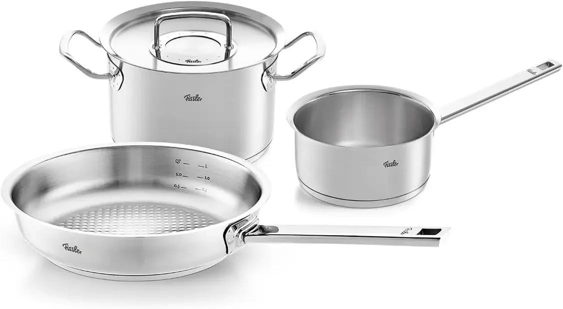 

Набор из 4-х предметов из нержавеющей стали Fissler Original-Profi Collection с металлическими крышками