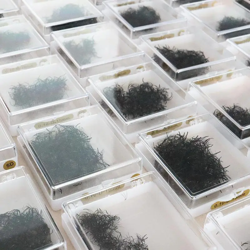 500本入り 6D 6mm 10D M L スペシャルカール ポインティベース ルーズプレメイドボリュームファン フォックスアイズ効果 メイクアップまつげ プロメイドファン ラッシュ