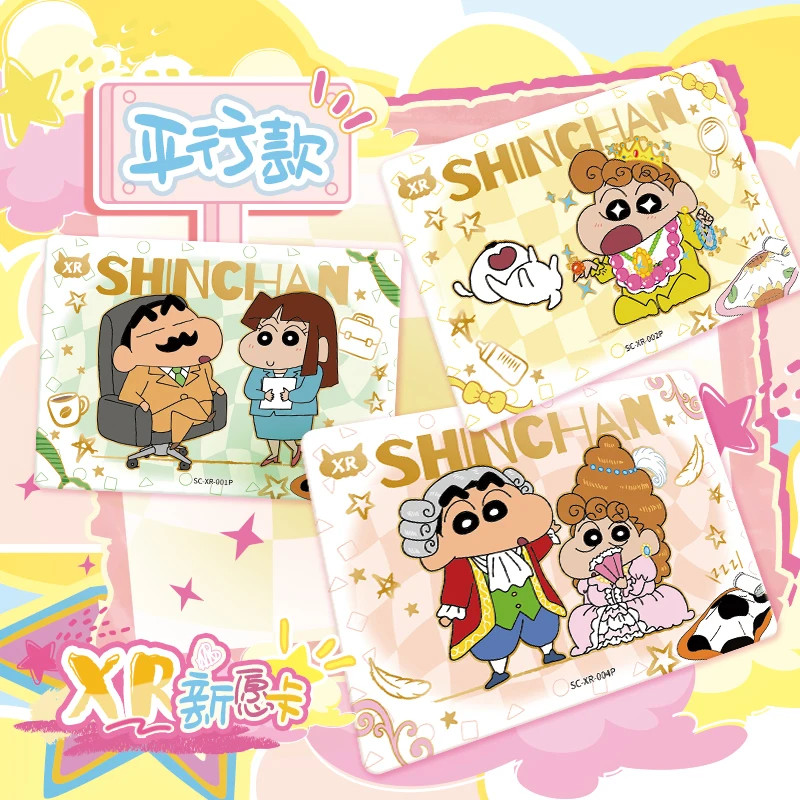 Kayou Anime Crayon Shin-Chan Card Party Bag Nohara Misae Nohara Hiroshi Rare Collection Card Toy For Children'S  Surprise  Gift