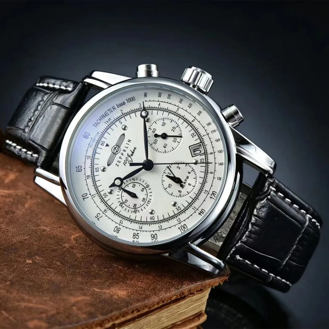 Jam Tangan Chronograph Retro Mewah Pria Zeppelin Fashion 2026 - Edisi Peringatan Klasik Otomatis Kasual Bisnis