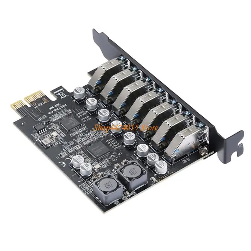 

K1AA 7 Port USB 3.2 19PIN PCIEX1 CONTROL ADAPTER CARD 5 Гбит / с USB PCIE Расширенная карта
