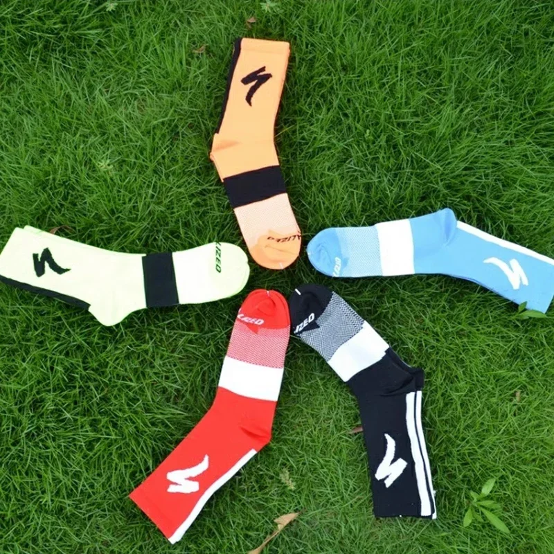 1-10Pairs Men's Sports Socks Specialized Mountain Biking Socks Sweat Absorbent Socks Quick Dry Socks Mountain Bike Racing Socks