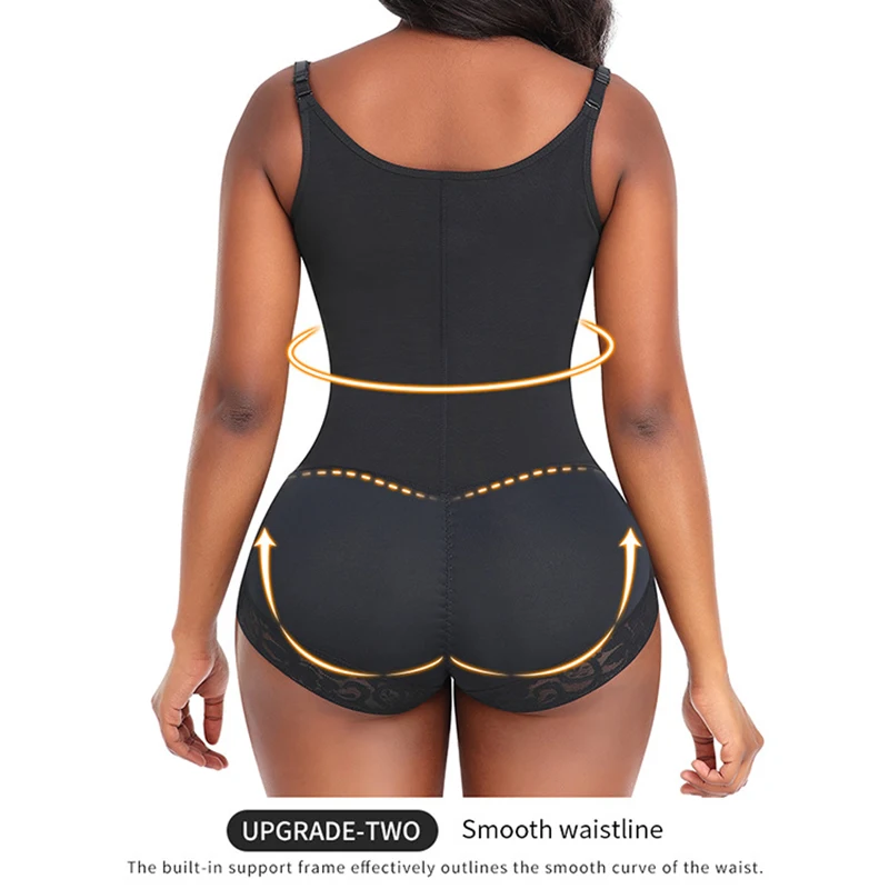 Shapewear for Women Tummy Control Slimming Body Shaper Zipper Open Bust Bodysuit Waist Trainer Butt Lifter Underbust Corset
