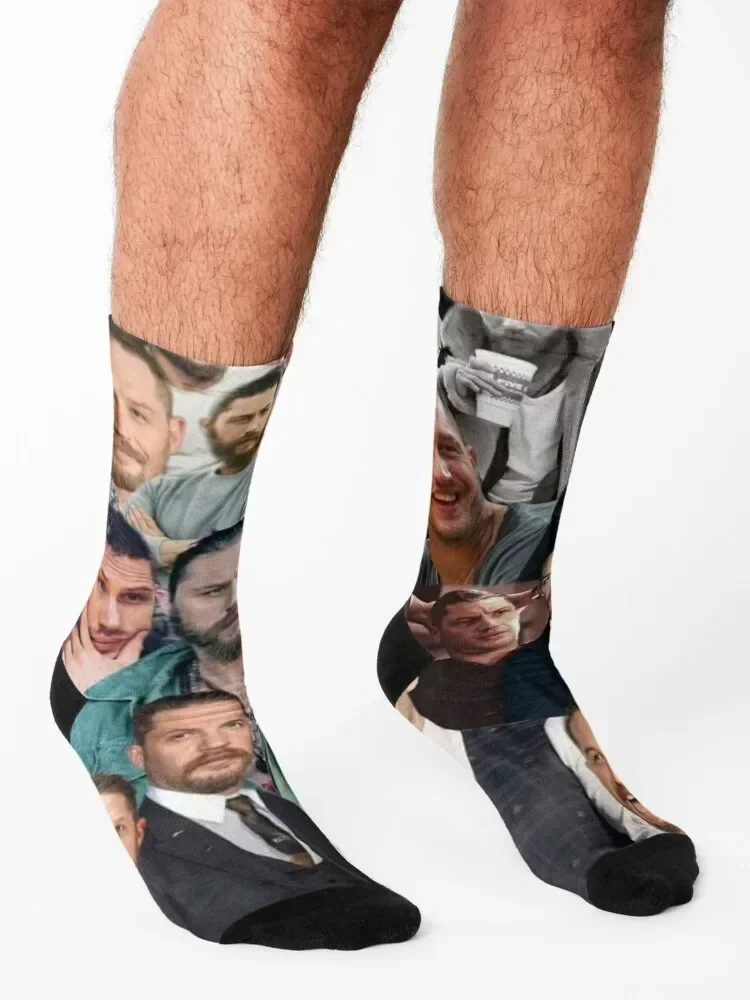 Conjunto de meias de edição Tom Hardy meias térmicas de hóquei de inverno para mulheres e homens