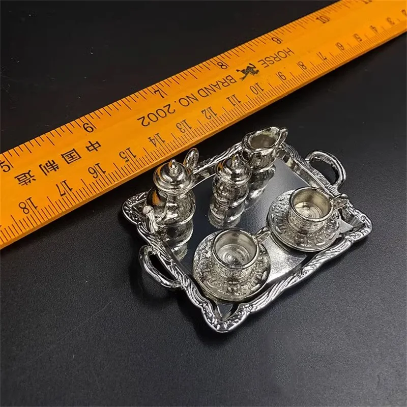 

1/6 Soldier Modern Trends Bar Dining Table Silvery Tea Set High Quality Model Accessories Fit 12'' Action Figure In Stock