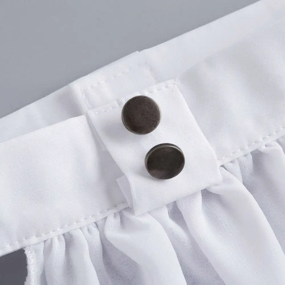 Fashion Retro Chiffon Fake Collar Double Layer Tie Elegant Court Style Neckwear For Women Wedding Party Decor