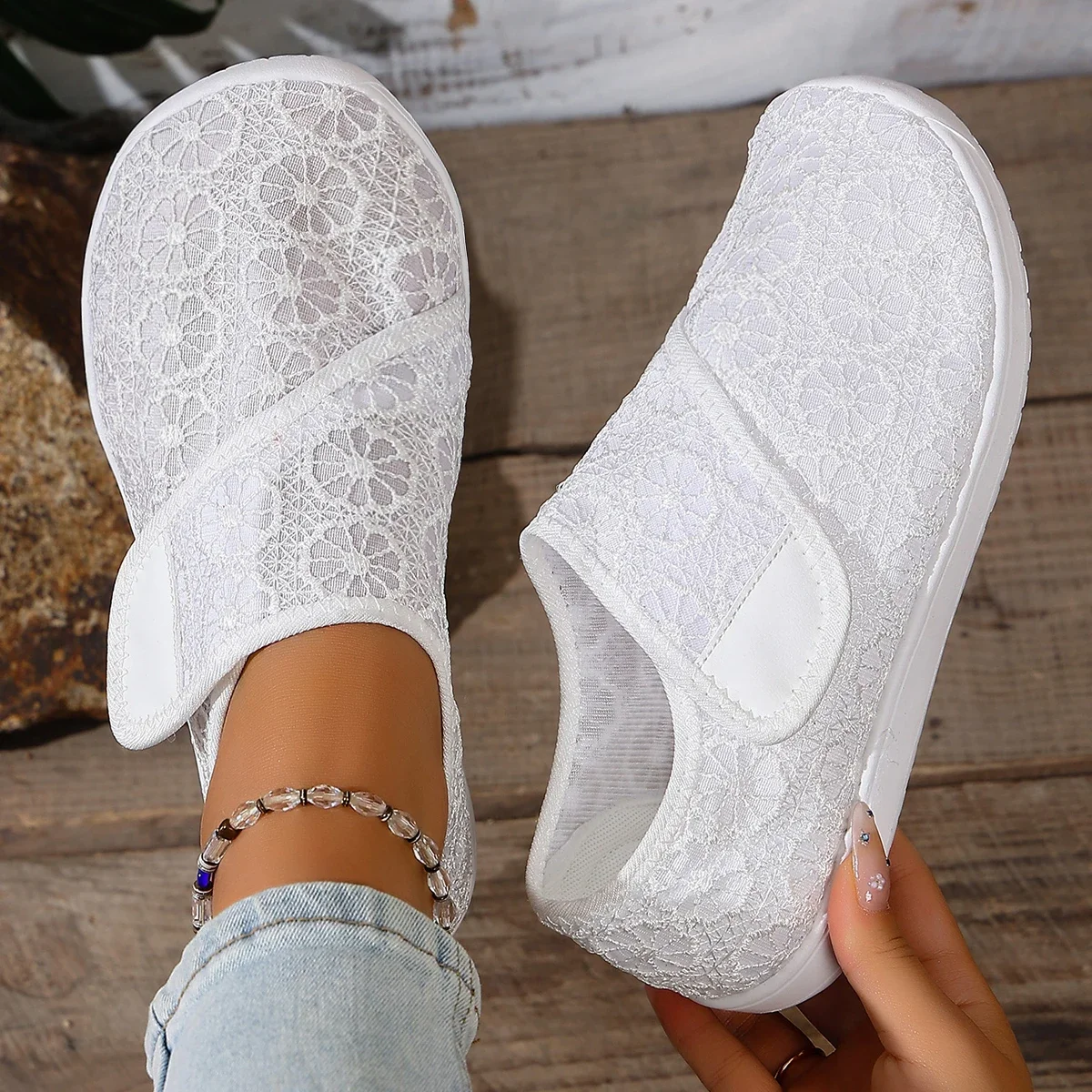 

Summer Women's Wide Minimalist Barefoot Shoes Breathable lace Walking Sneakers for Women Shoes Zero Drop Sole