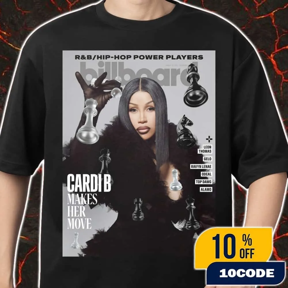 Cardi B Graces La portada de la revista de cartelera hace aquí Move 2025 Merch Unisex