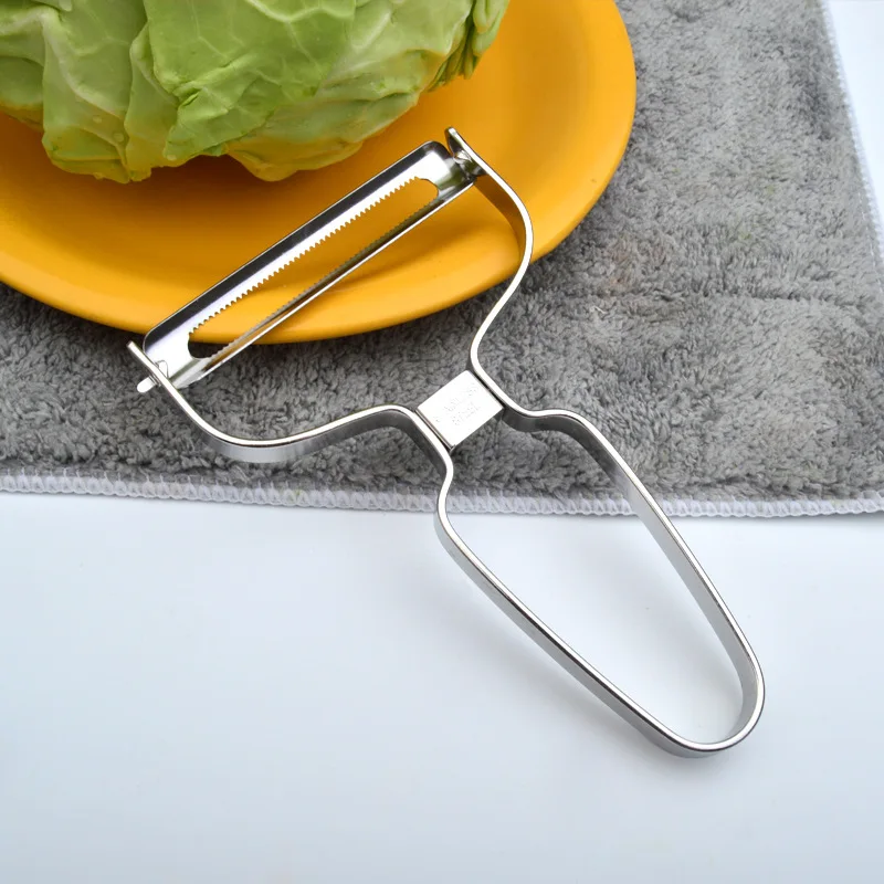 Schäler Gemüse Obst Edelstahl Messer Kohl Reiben Salat Kartoffel Slicer Küche Zubehör Kochen Werkzeuge Breiten Mund – Detail 9