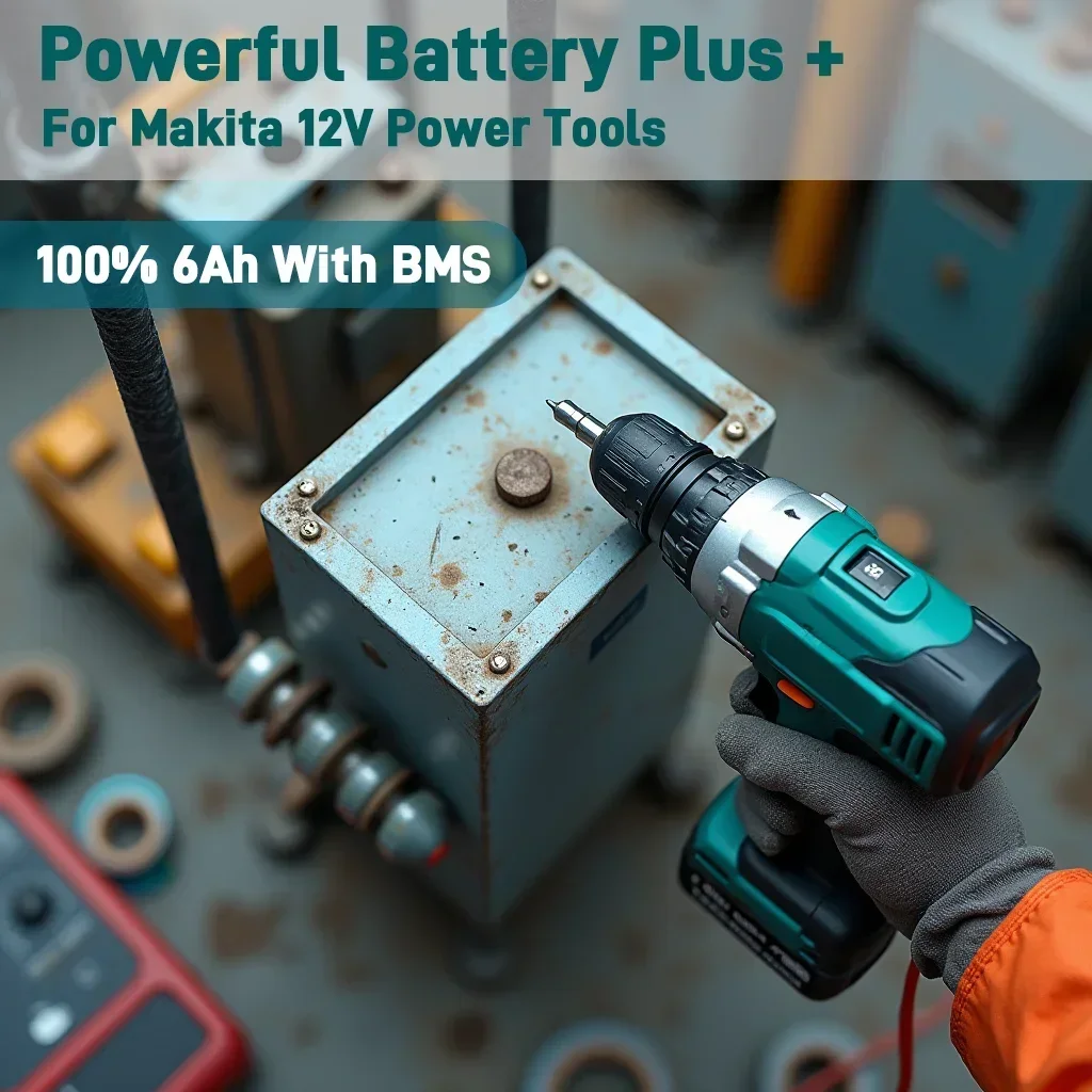 Batterie ricaricabili Li 12V/10.8V 6.0Ah/4.0Ah per Makita, compatibili con 10V 6000mAh BL1040B nella serie di utensili elettrici CXT