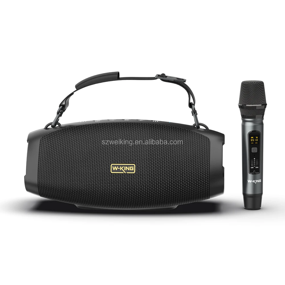 

Оригинальная портативная Bluetooth-колонка W-King 70W с мощным звуком, Bluetooth 5.3, водонепроницаемая, для улицы, для больших вечеринок, с микрофоном для караоке
