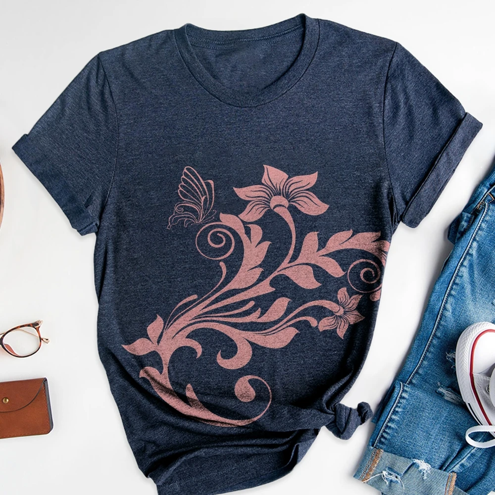 

Boxy Fit Women T-Shirt Pack 5-Piece 2000s Clothes Vintage Cotton Basic Tees Casual Streetwear Set Popular Pick