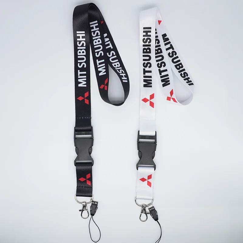 Cordão para Celular Automotivo, Chaveiro com Emblema de Carro, Suporte de Identificação Veicular para Mitsubishi Lancer 10 9 Asx Ralliart Eclipse L200