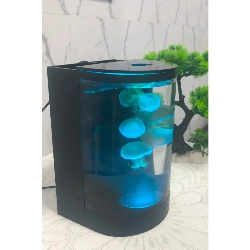 2.8L desktop small style acrylic mini jellyfish aquarium small fish tank