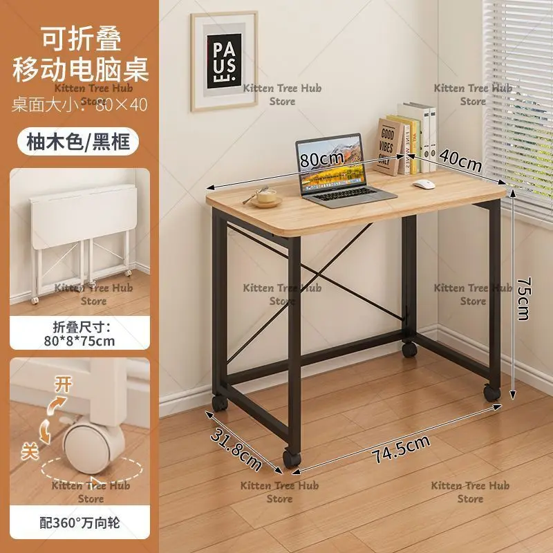 Folding and Movable Rectangular Rental House, Convenient Bedroom, Study, Double Table