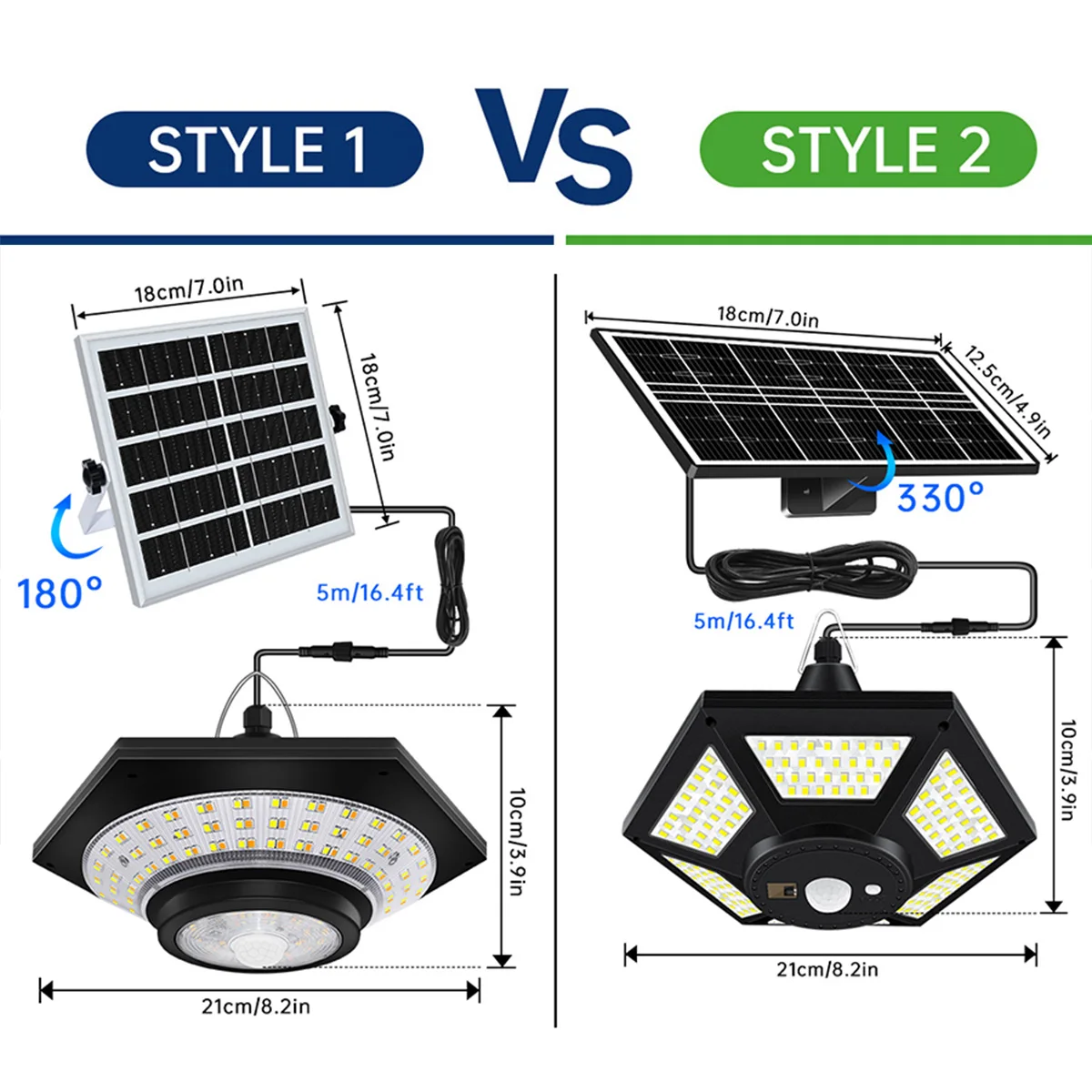 Luces solares para interiores y exteriores, Sensor regulable, luz Solar para cobertizo con control remoto IP65, luces colgantes impermeables para