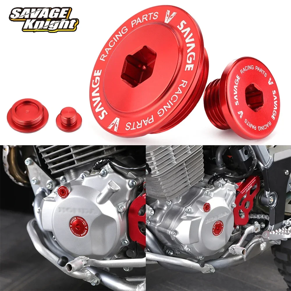 CRF230 silnik motocyklowy kapturek dla wtyczek pokrywa dla HONDA XR250R XR250L XR400R XR600R XR650R XR650L skrzyni korbowej przykręcana pokrywa alternatora czapka Akcesoria motocyklowe