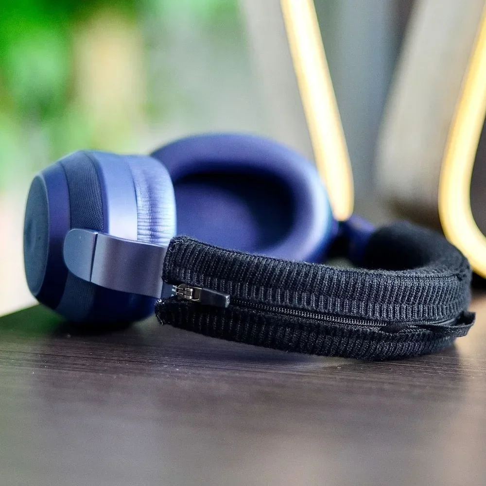 Para sennheiser px360 pxc450 pxc550 protetor de fone de ouvido com zíper bandana acessórios de malha