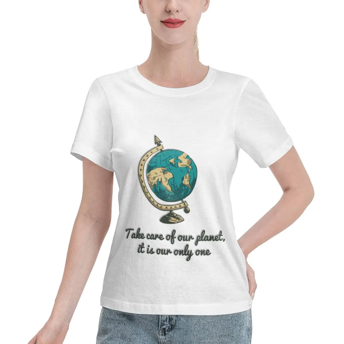 Popular On Social Let S Protect The Planet Women's T-shirt Daily Outfit Ladies Tee