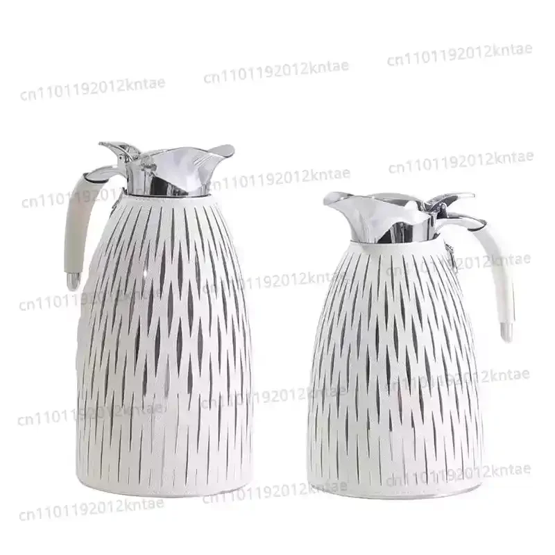 Modern creative leather glass steel cold kettle decoration sample room living room decoration