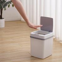 12L Intelligent LED Electric Waste Bin Automatic Sensor Home Rubbish Can Sensor Dustbin Trash Can For Kitchen Bathroom Garbage