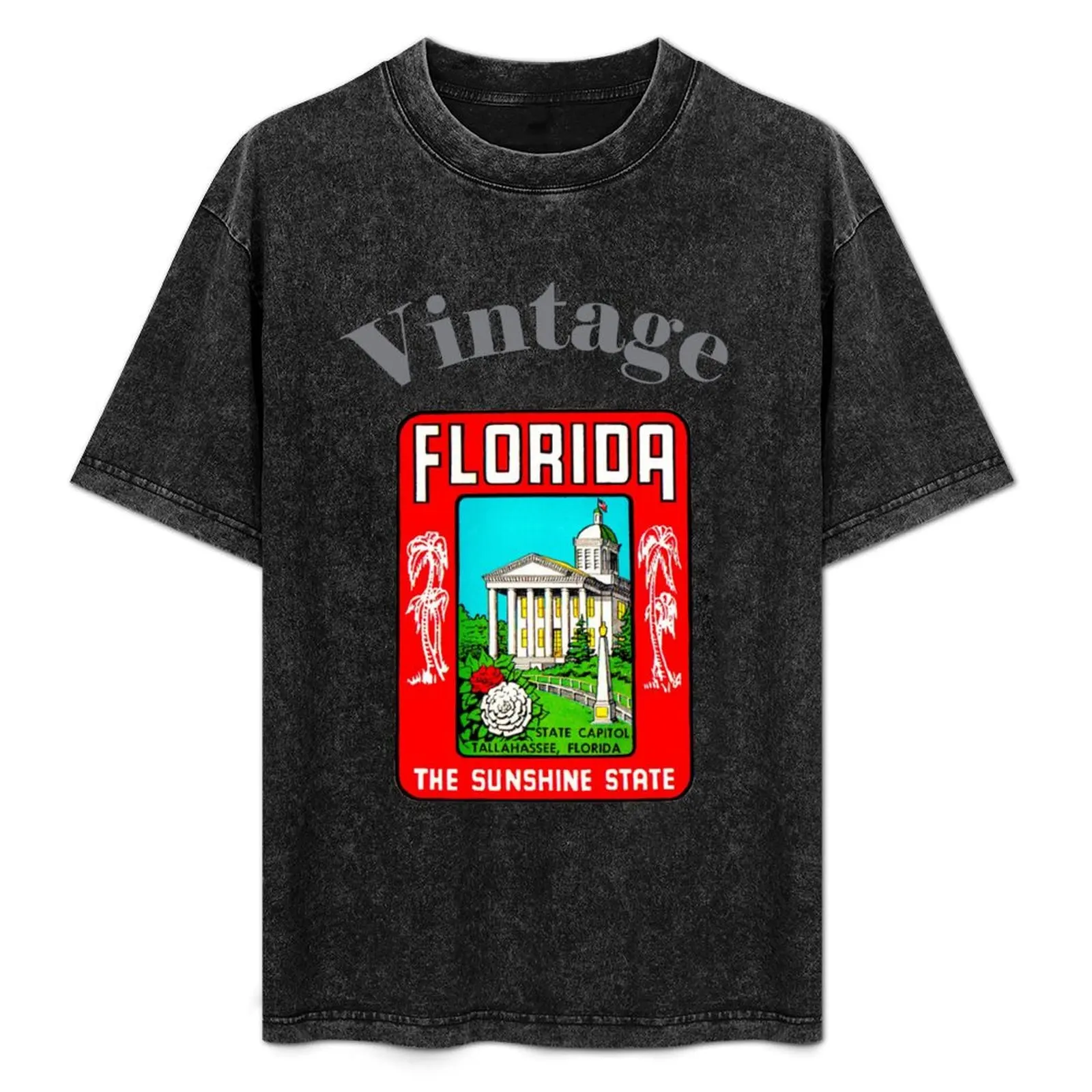 

Vintage Florida Tallahassee State Capitol T-Shirt Running Gym Short Sleeve Sports Tee
