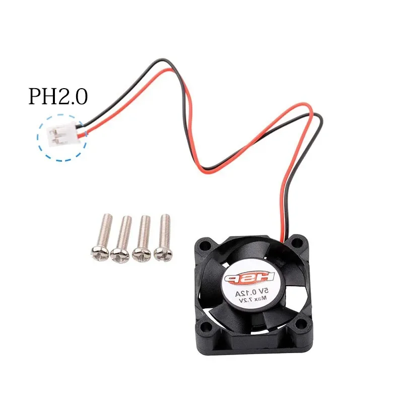 2PCS RC Model Motor Heat Sink Fan 30*10mm Cooling DC5V 7.4V 0.15A JST Connector